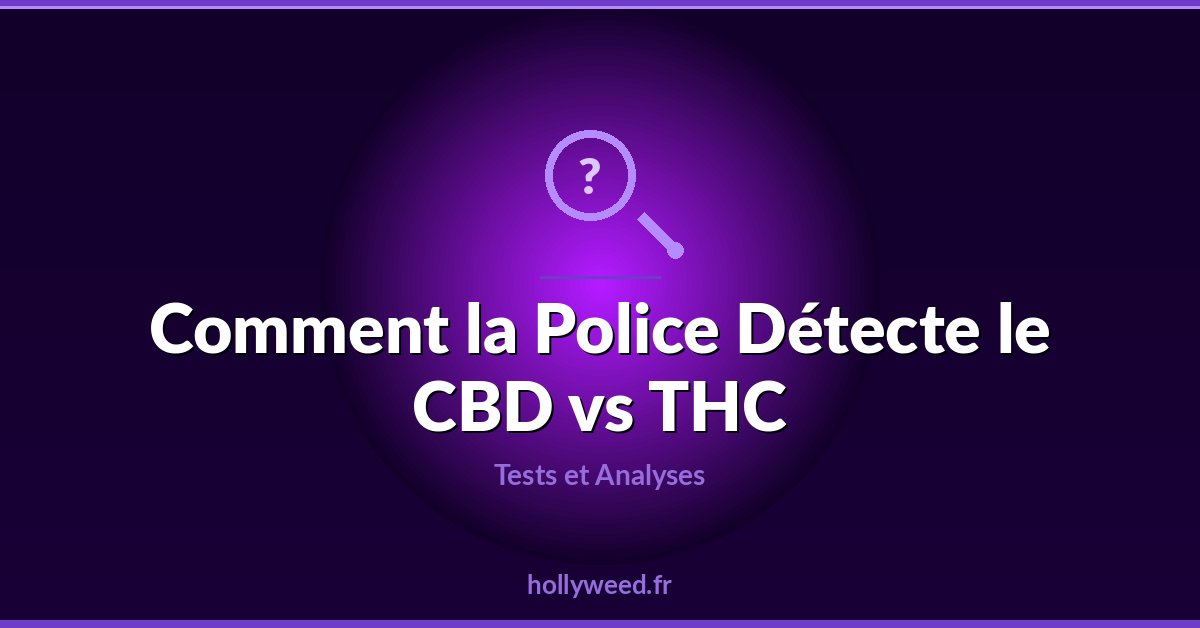 Detection CBD par la police controles routiers