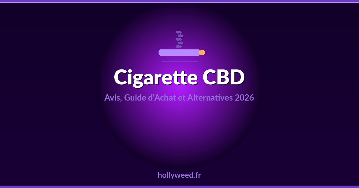 Cigarette CBD guide achat avis et alternatives 2026