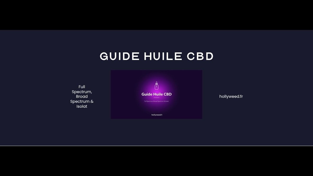 Guide complet huile CBD full spectrum France 2026 - Hollyweed Market